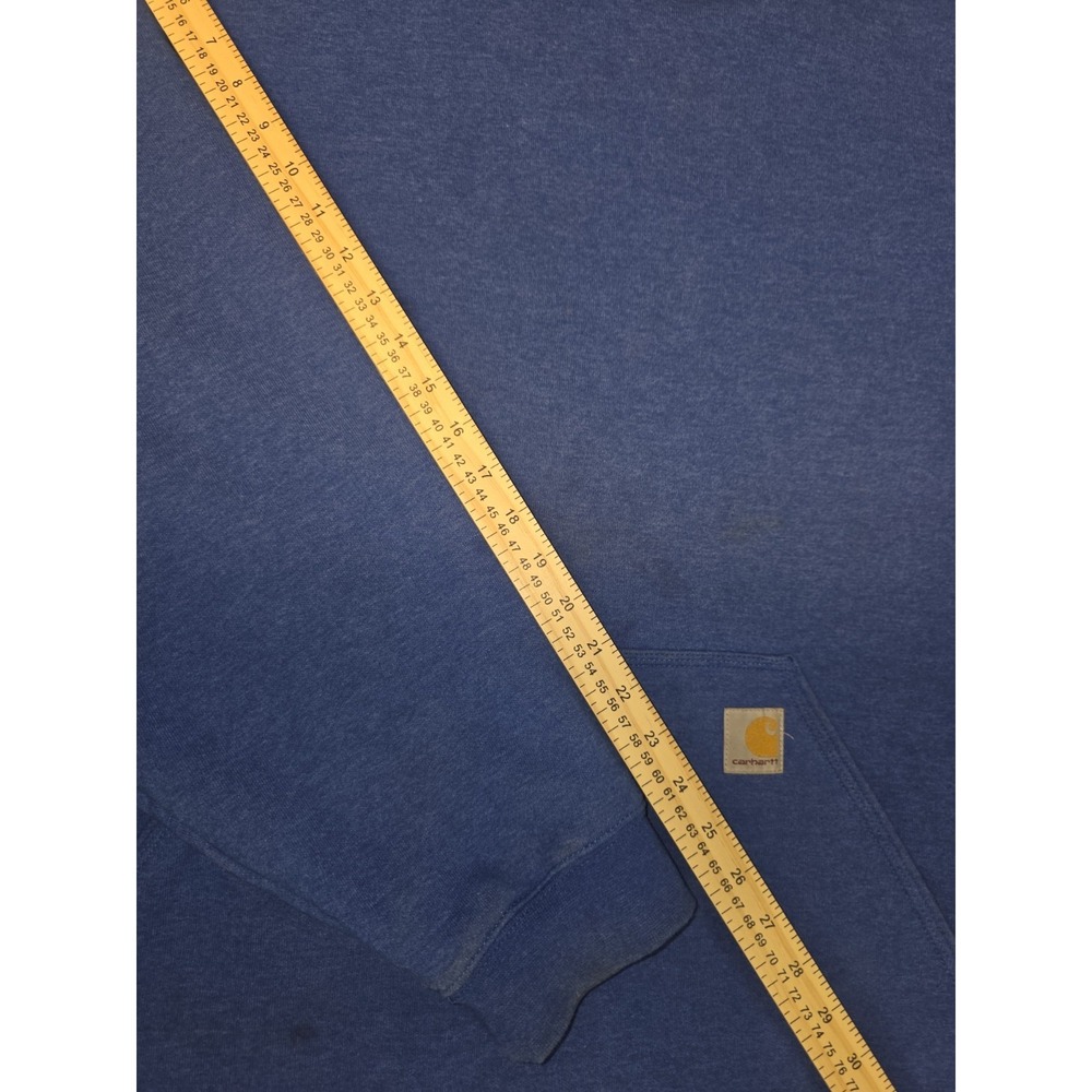 Carhartt Fleece Tall Blue Size 3XL Outdoor Pullover Hoodie - Picture 8 of 8